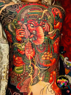 Full back tattoo 5