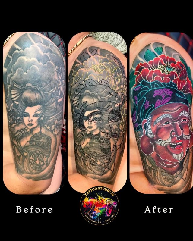 Cover Up Black Tattoo: From Dark Old Ink To A Fresh New Design