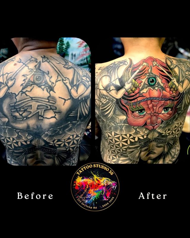 Cover Up Black Tattoo: From Dark Old Ink To A Fresh New Design