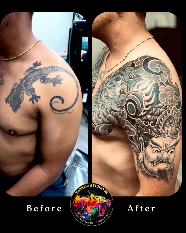 Cover Up Black Tattoo: From Dark Old Ink To A Fresh New Design