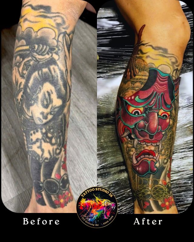 Cover Up Black Tattoo: From Dark Old Ink To A Fresh New Design