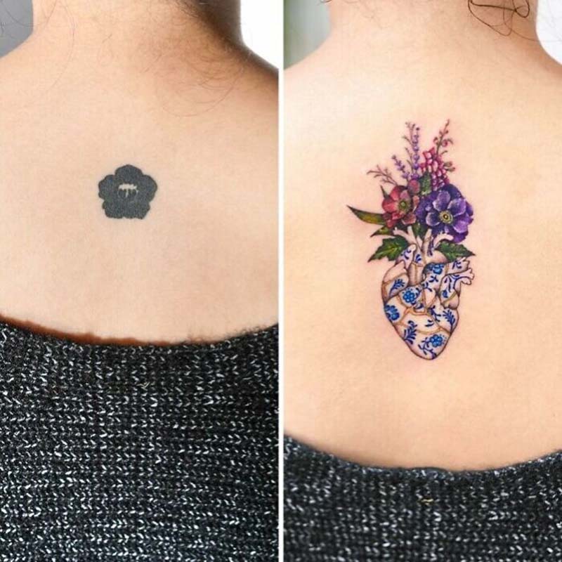 30+ Creative Back Tattoo Cover Up Ideas For Every Style