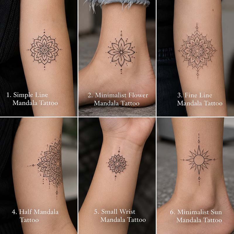 30+ Geometric Mandala Tattoo Designs From Simple To Intricate