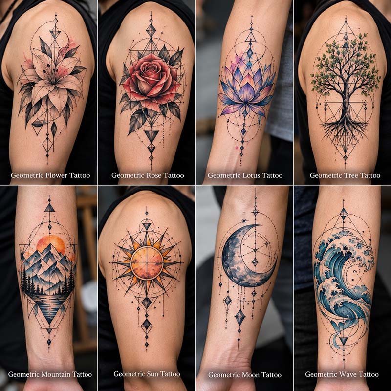 50+ Geometric Tattoo Ideas With Meaning And Style