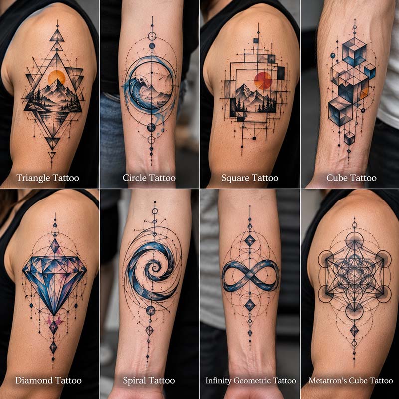 50+ Geometric Tattoo Ideas With Meaning And Style