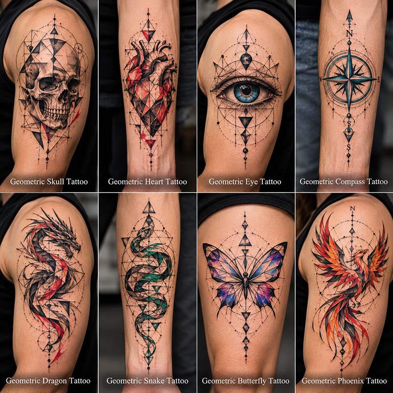50+ Geometric Tattoo Ideas With Meaning And Style