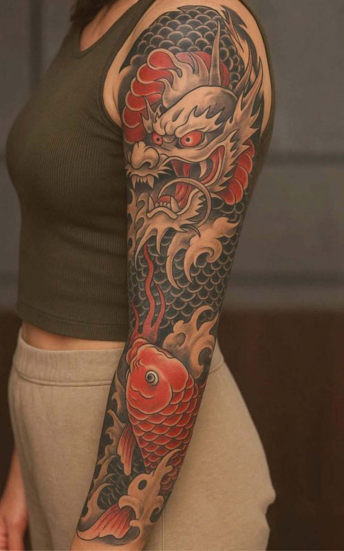 Best Japanese Koi Fish Tattoo Ideas