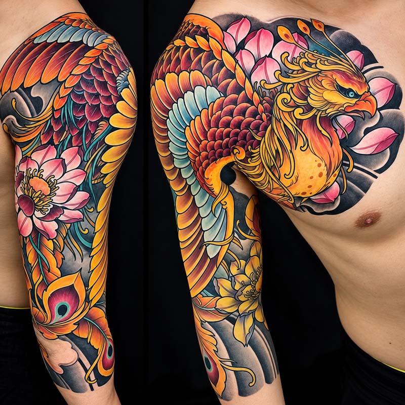 10+ Stunning Japanese Phoenix Tattoo Ideas You’ll Love