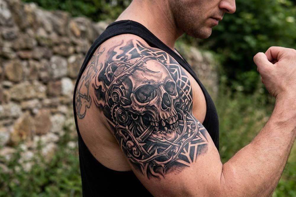 20+ Eye-Catching Shoulder Cover Up Tattoo Designs To Try