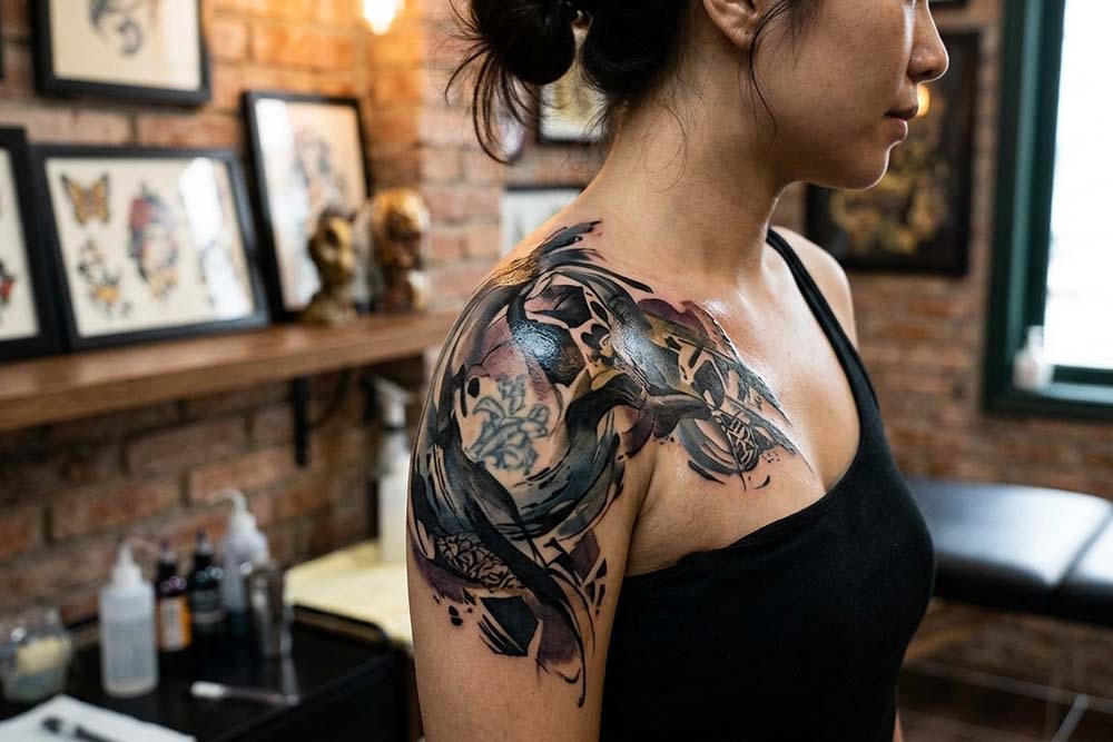 20+ Eye-Catching Shoulder Cover Up Tattoo Designs To Try