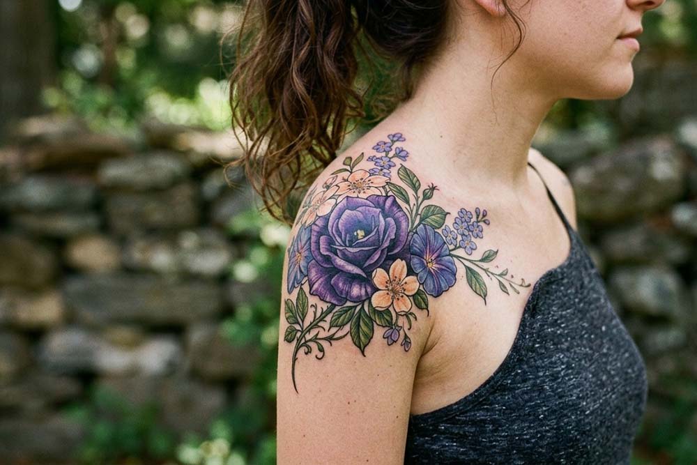 20+ Eye-Catching Shoulder Cover Up Tattoo Designs To Try