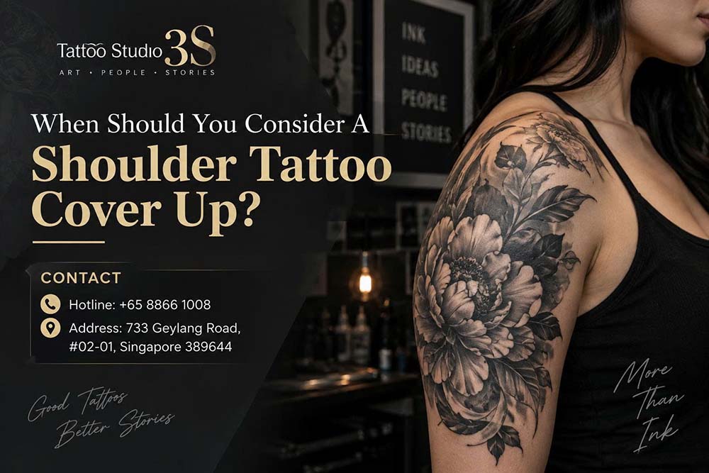 20+ Eye-Catching Shoulder Cover Up Tattoo Designs To Try