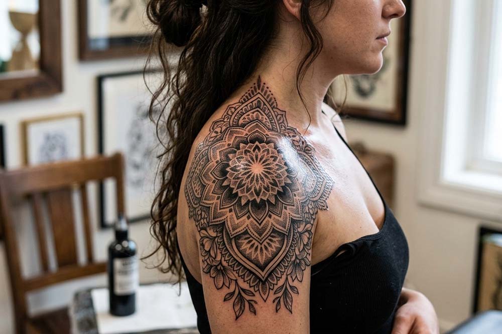 20+ Eye-Catching Shoulder Cover Up Tattoo Designs To Try