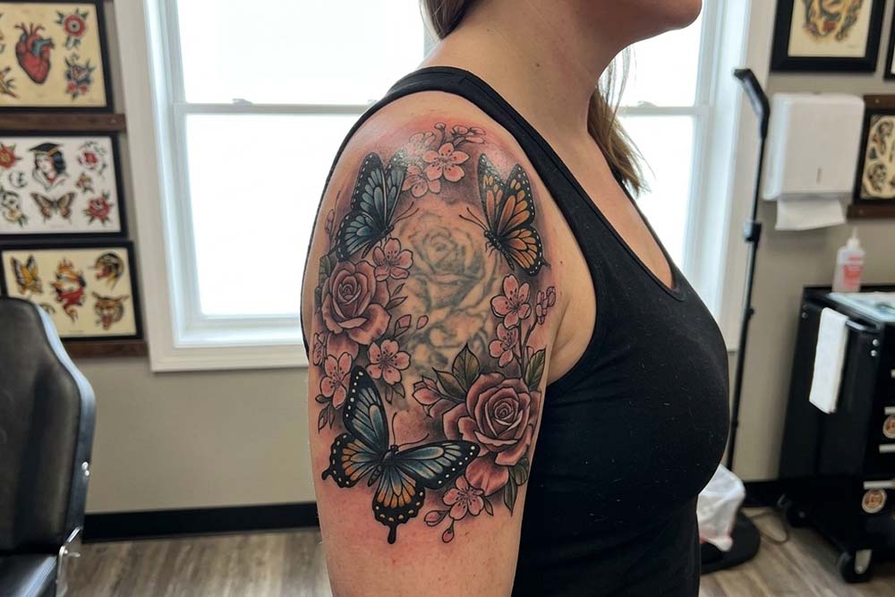 20+ Eye-Catching Shoulder Cover Up Tattoo Designs To Try
