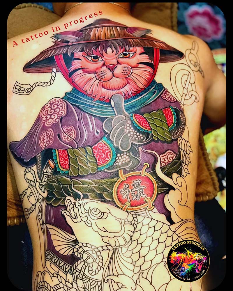 Nature inspired tattoos feature mountains, trees, oceans, clouds, and other elements inspired by the natural world.