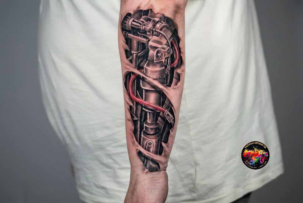 Mind-Blowing Biomechanical Tattoo Designs You Need To See