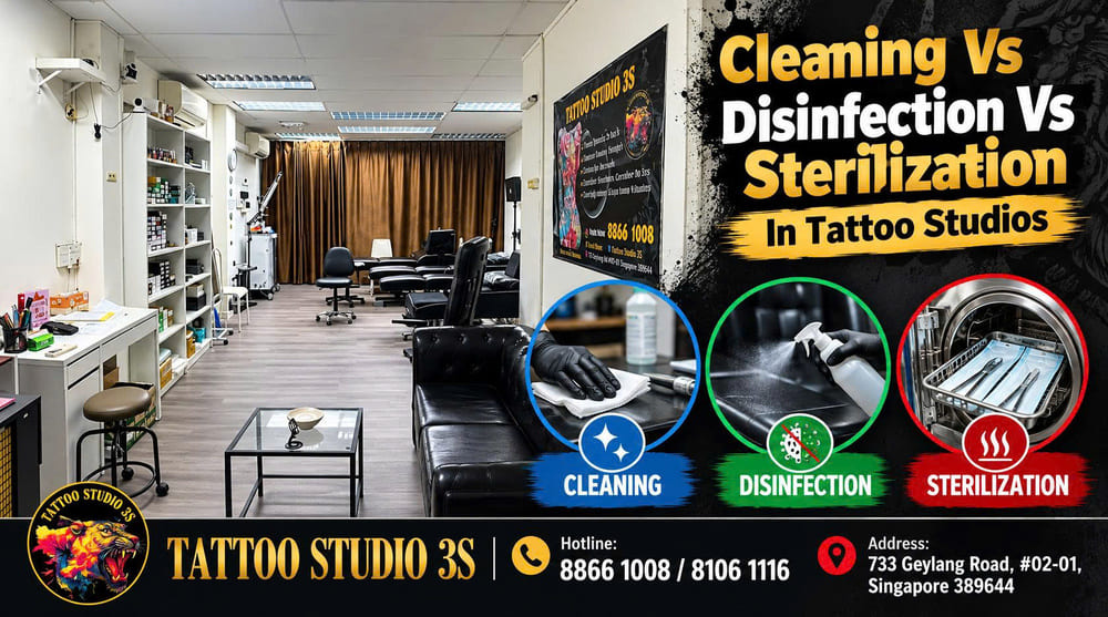 Cleaning Vs Disinfection Vs Sterilization In Tattoo Studios