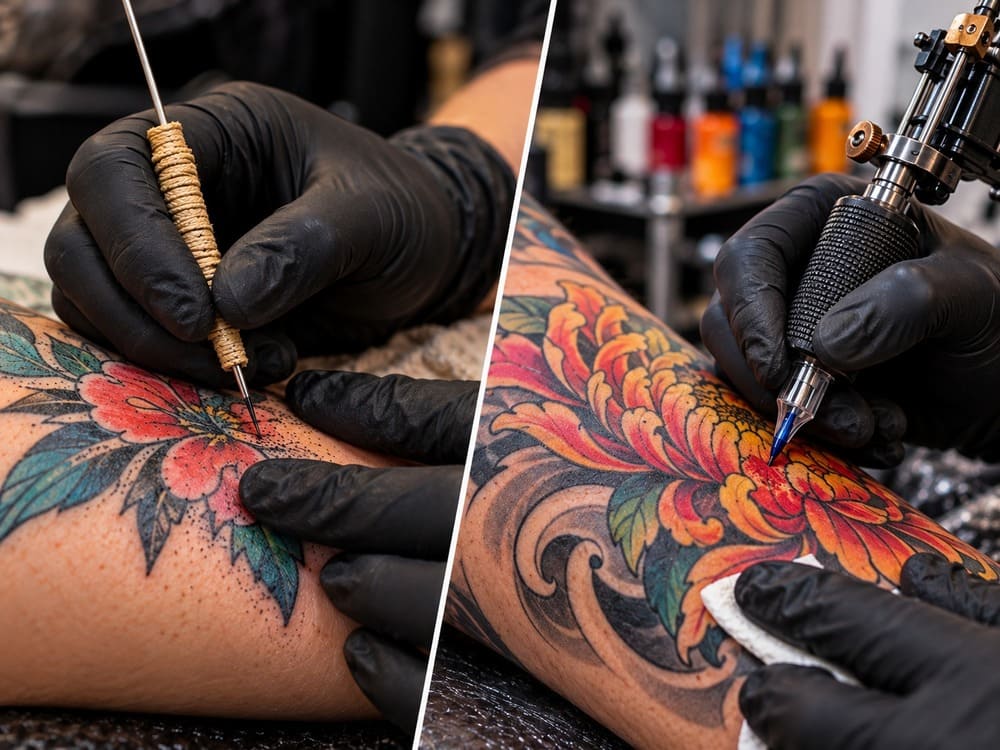 Handpoke Vs Machine Tattoo: What Are The Differences?