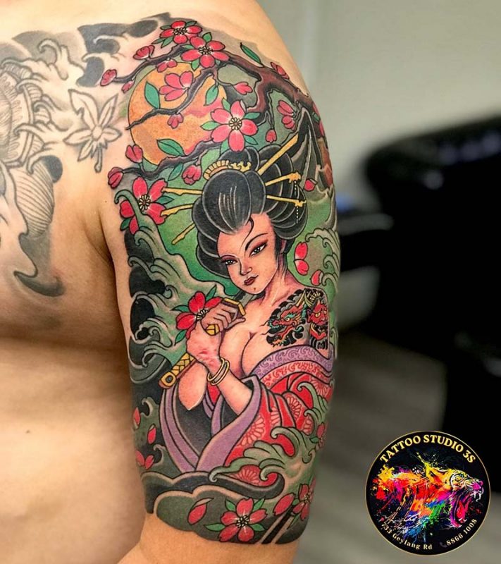 Amazing Japanese Cherry Blossom Tattoo Ideas