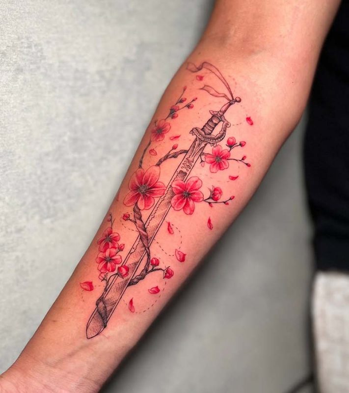 Amazing Japanese Cherry Blossom Tattoo Ideas