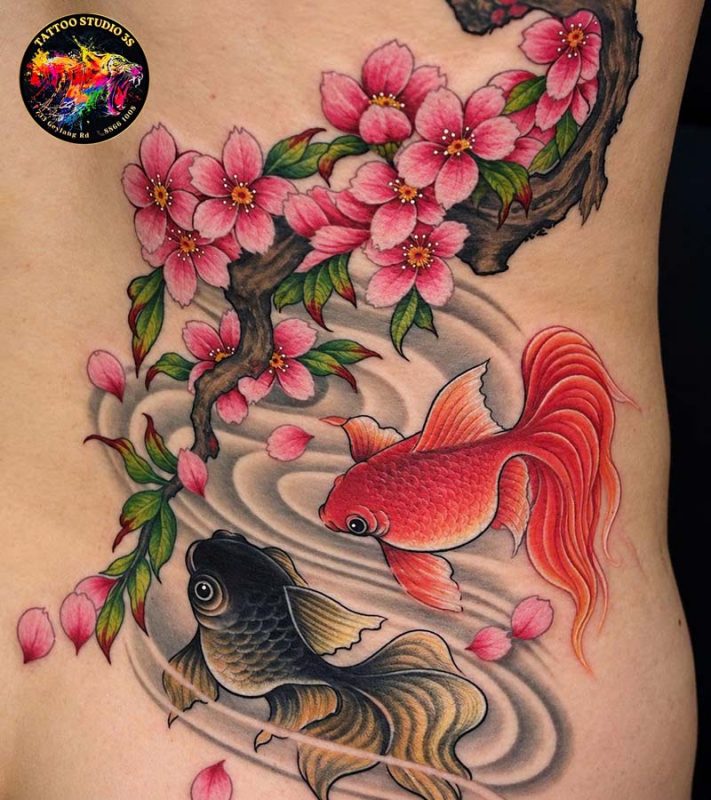 Amazing Japanese Cherry Blossom Tattoo Ideas