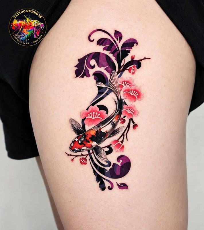 Amazing Japanese Cherry Blossom Tattoo Ideas