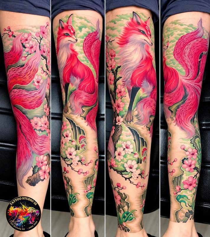 Amazing Japanese Cherry Blossom Tattoo Ideas