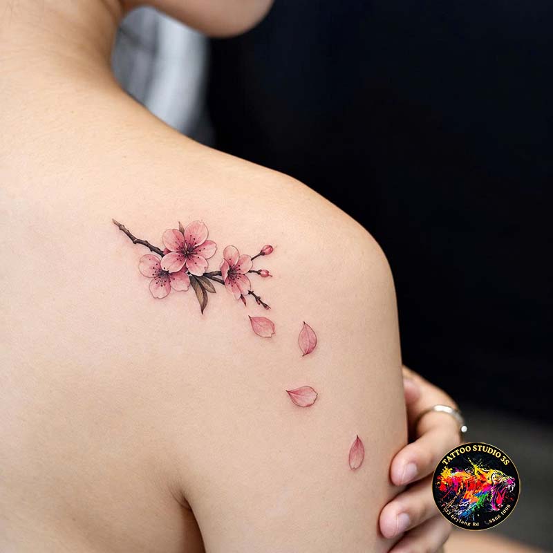 Amazing Japanese Cherry Blossom Tattoo Ideas