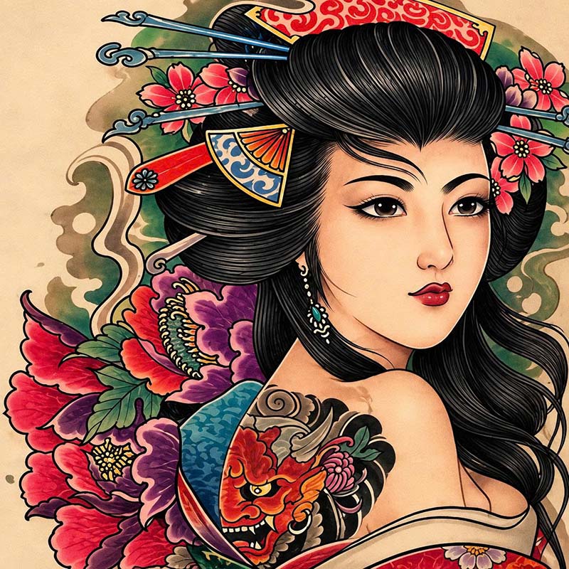 Best Japanese Geisha Tattoo Ideas And Designs