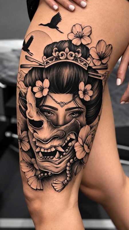 Japanese Hannya Mask Tattoo: Meaning, Symbolism And Design Ideas