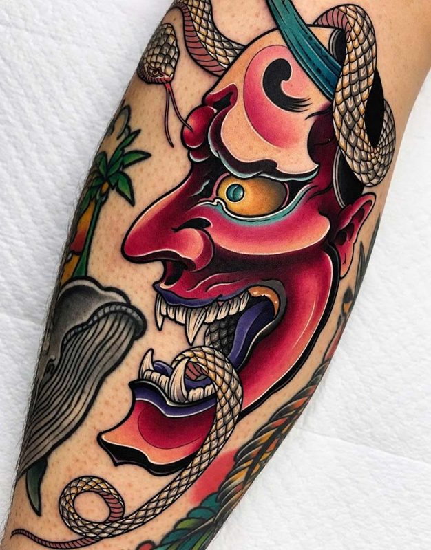 Japanese Hannya Mask Tattoo: Meaning, Symbolism And Design Ideas