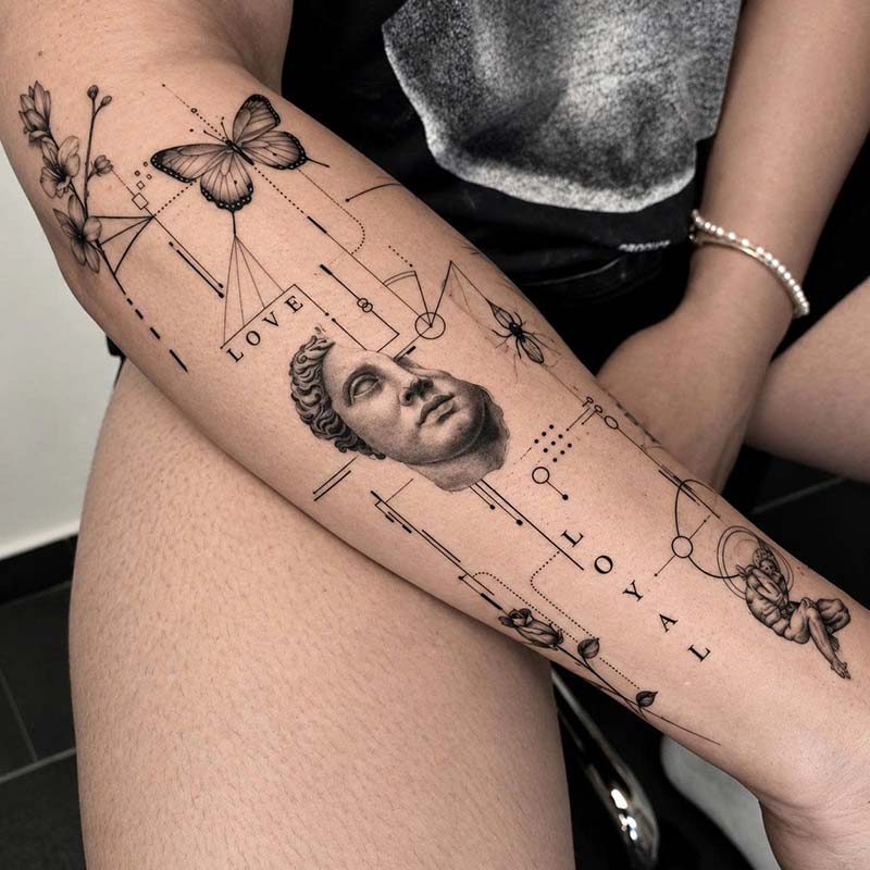Realistic Statue Tattoo: Turning Iconic Sculptures Into Skin Art