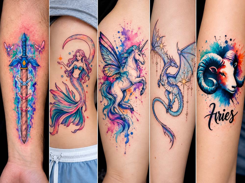 Creative Watercolor Tattoo Ideas